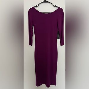 Lulus Purple Midi Dress, Size Small